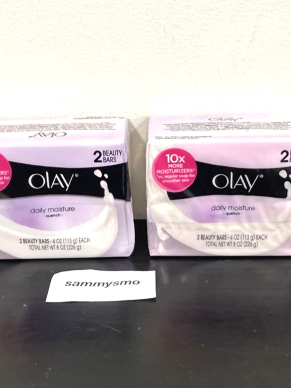 Olay Daily Moisture Quench Beauty Bar Soap, 4oz each, 4 bars total, DISCONTINUED